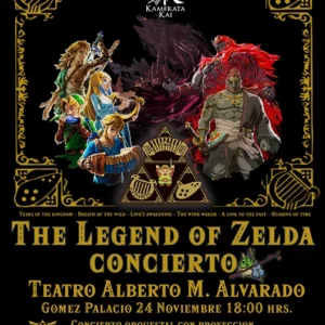 Legend of Zelda Concierto – Camerata Kai - 24 de Noviembre 18:00 hrs.