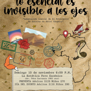 "Lo esencial es invisible a los ojos" - Domingo 10 de noviembre - 6:00 PM Niños Grandes