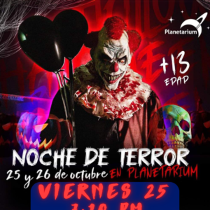 Planetarium presenta: NOCHE DE TERROR - Viernes 25 de Octubre - 7:10 PM