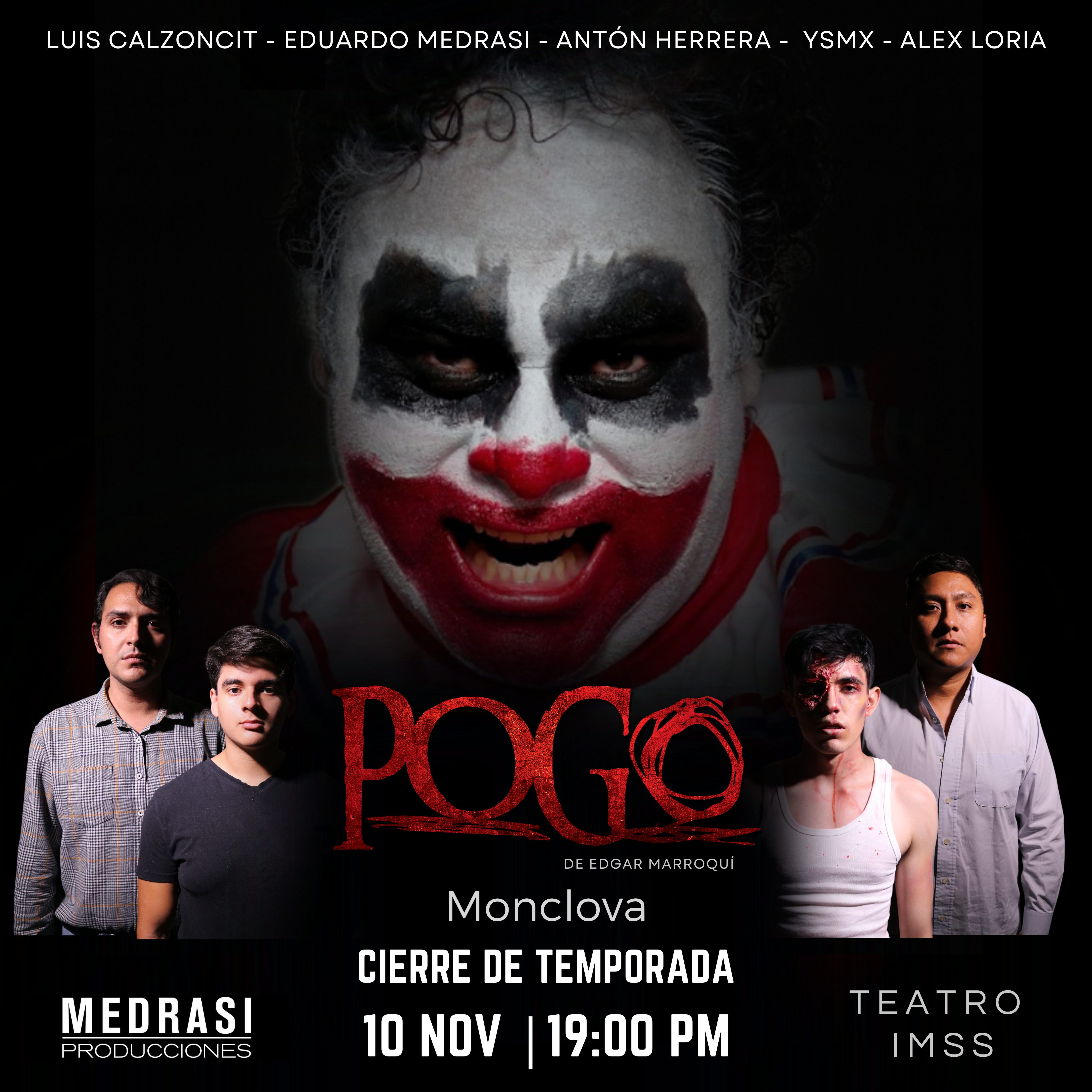 POGO Monclova - Domingo 10 de noviembre - 19:00 hrs.